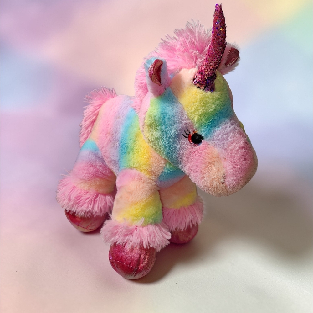 Large Rainbow Unicorn Plush Stuffed Animal Toy